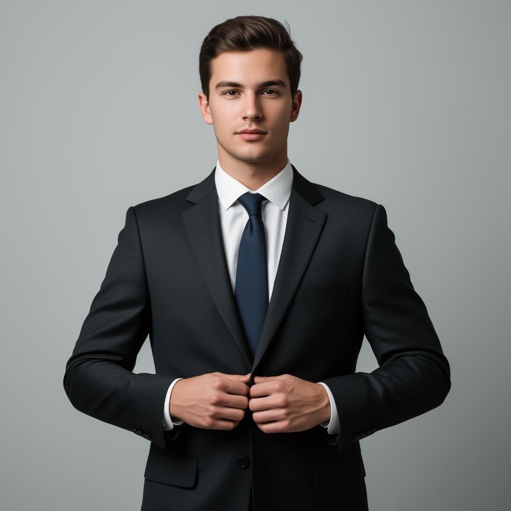 Confident professional in a suit